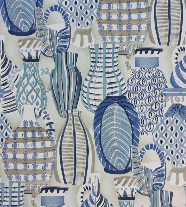 Collioure Wallpaper - Blue 
