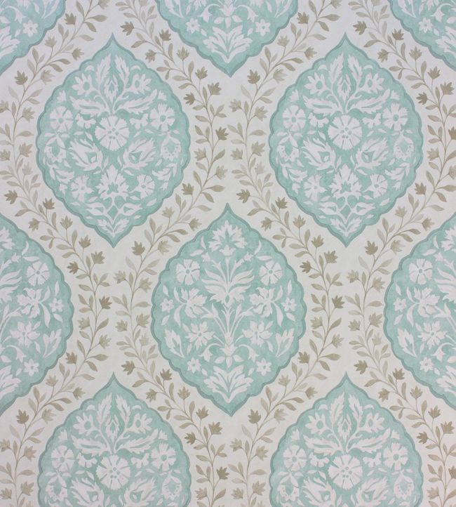 Marguerite Wallpaper - Teal 