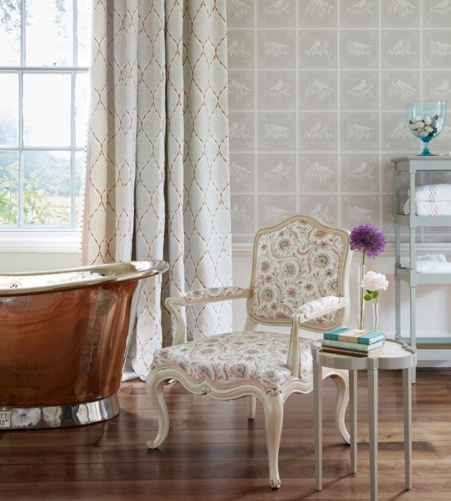 Fortoiseau Room Wallpaper - Gray