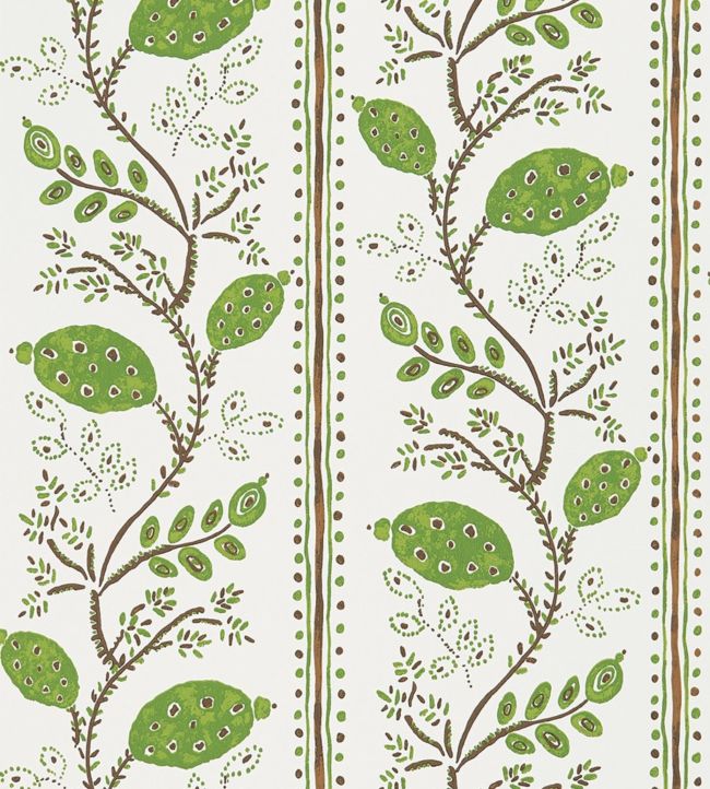 Pomegranate Trail Wallpaper - Green 