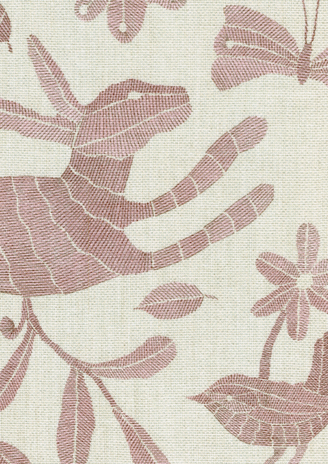 Otomi Bunny Pink Fabric - Lewis & Wood