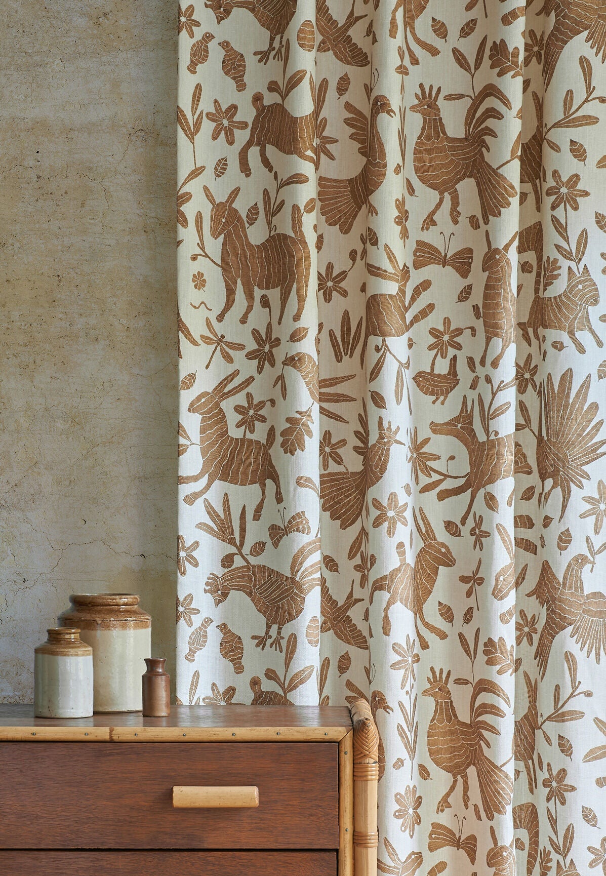Otomi Foxy Fabric - Lewis & Wood