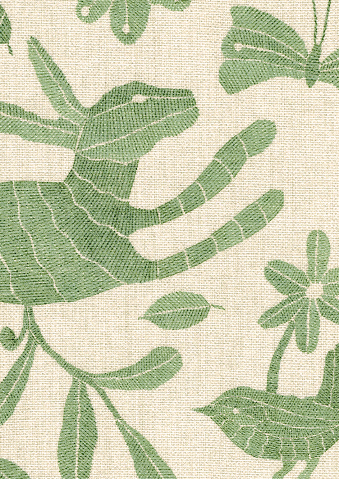 Otomi Leafy Fabric - Lewis & Wood