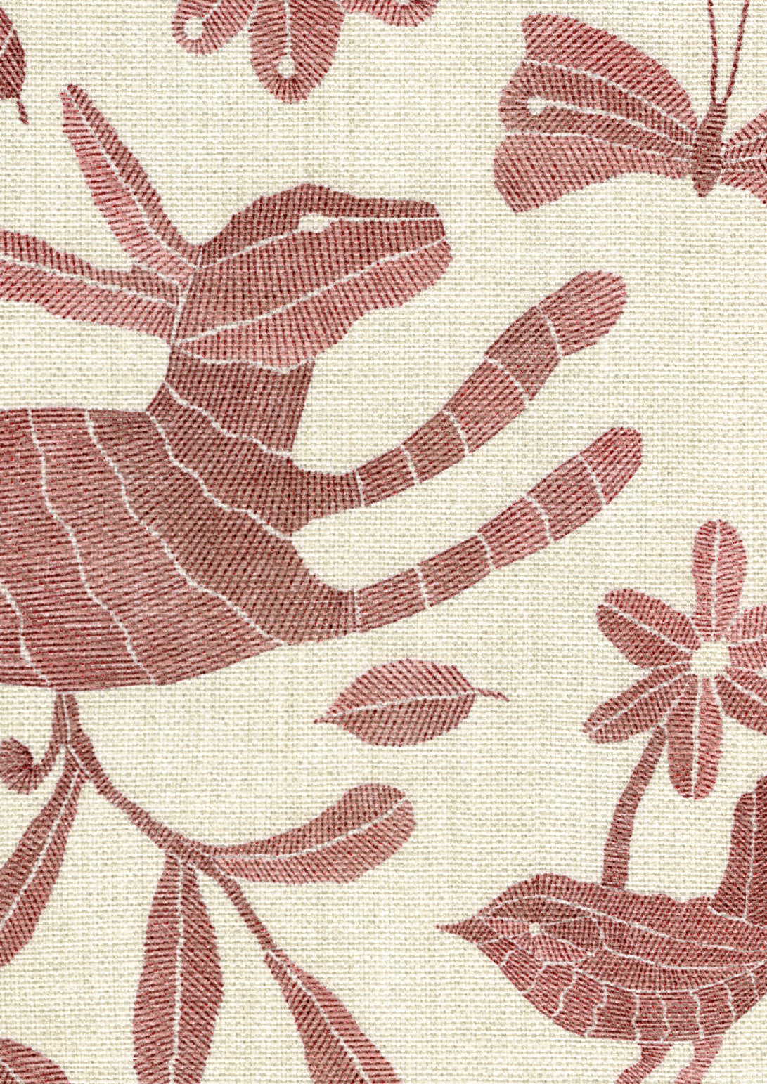 Otomi Rosy Fabric - Lewis & Wood