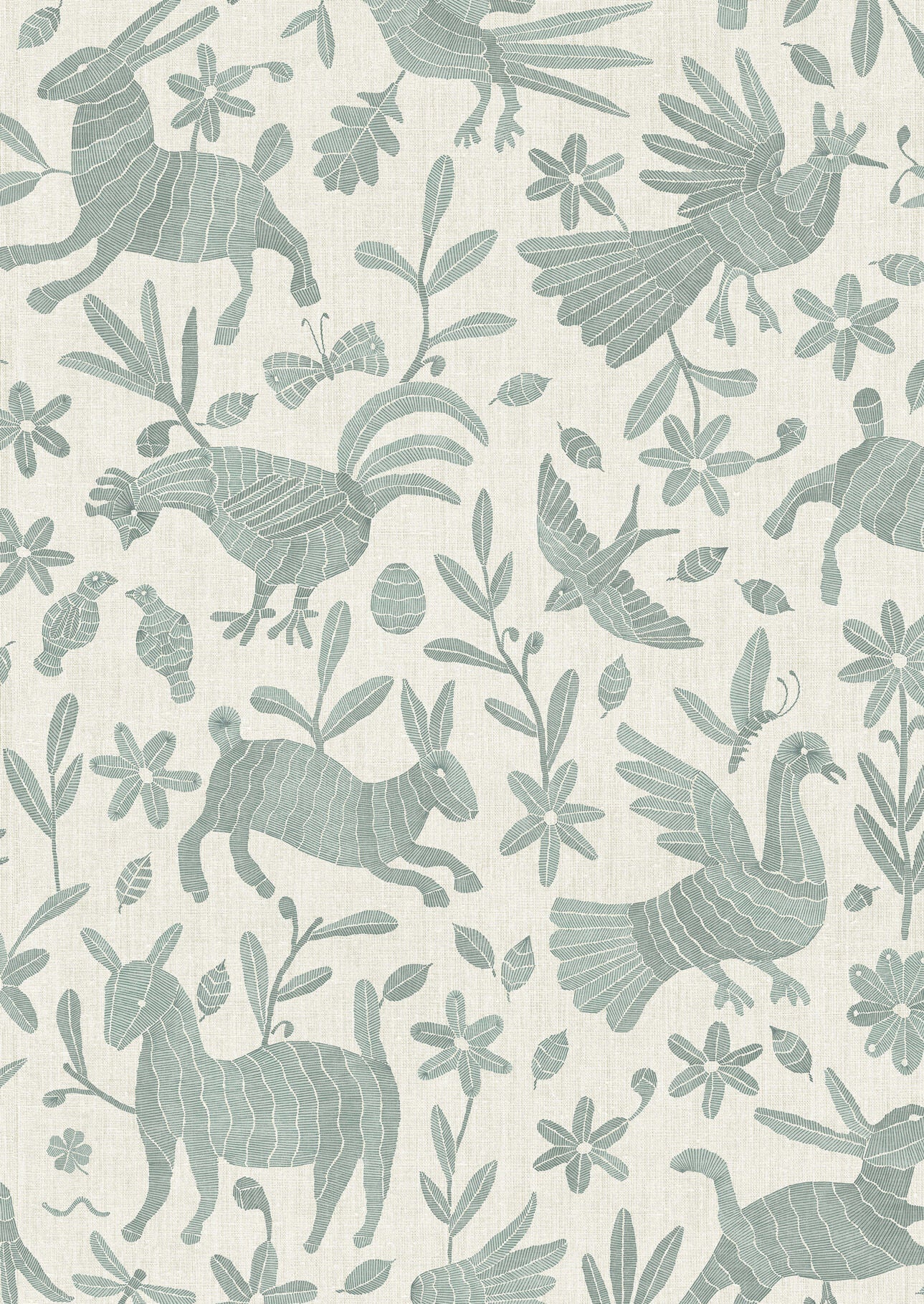 Otomi Thistledown Fabric - Lewis & Wood