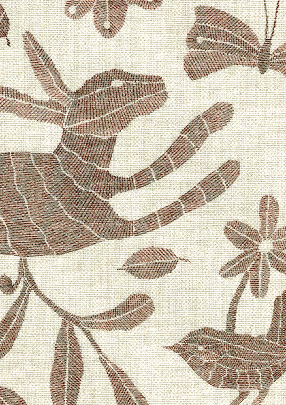 Otomi Twiglet Fabric - Lewis & Wood