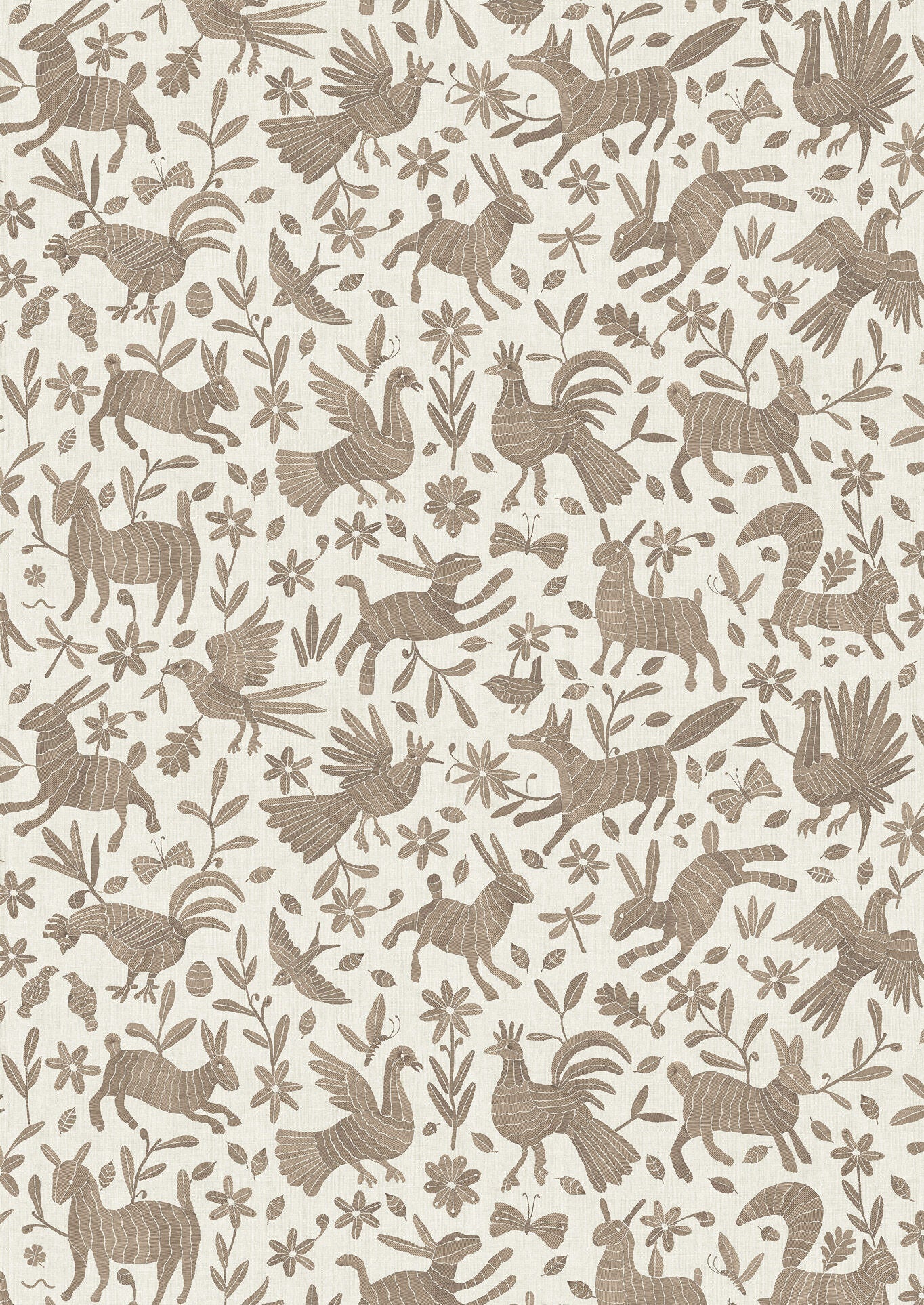 Otomi Twiglet Fabric - Lewis & Wood