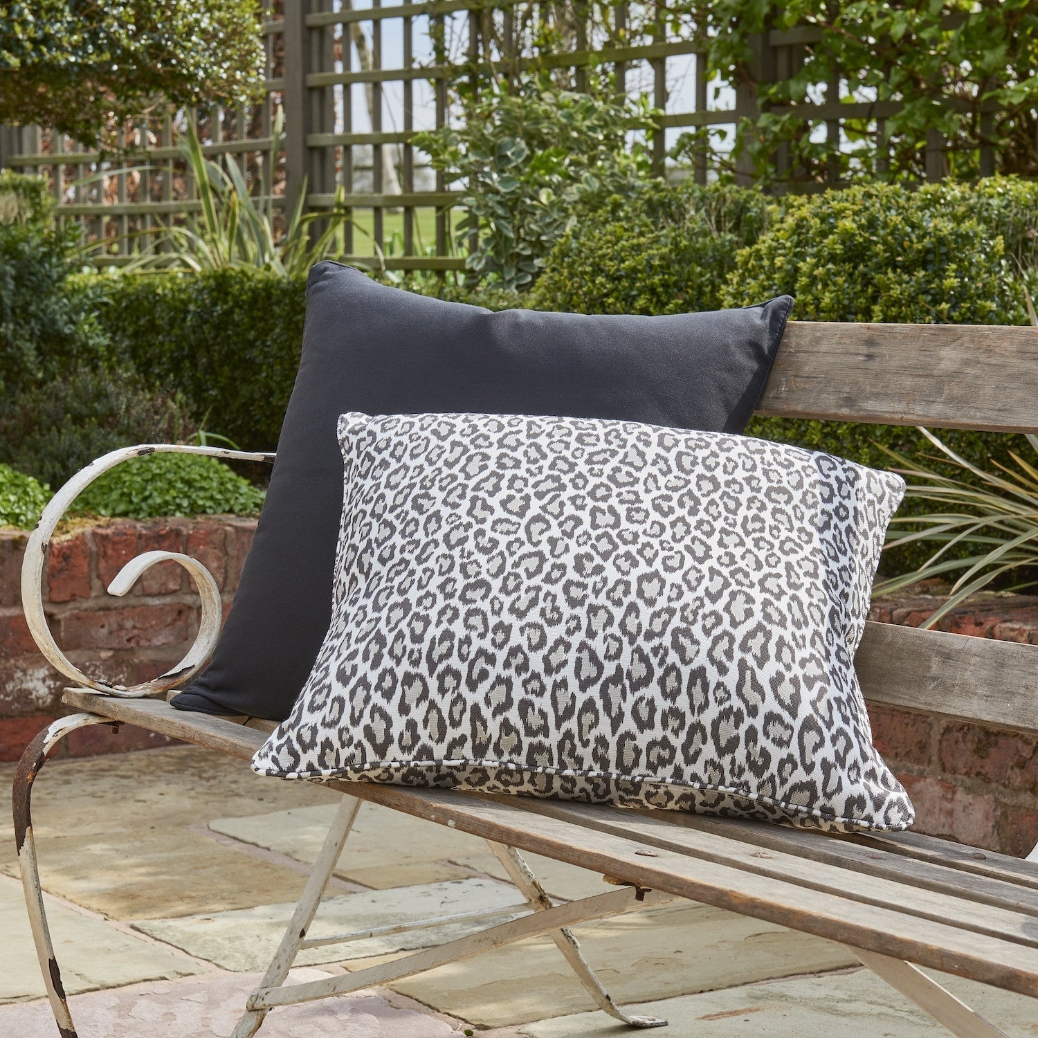 PANTHERA Charcoal Outdoor Cushion - Warner House
