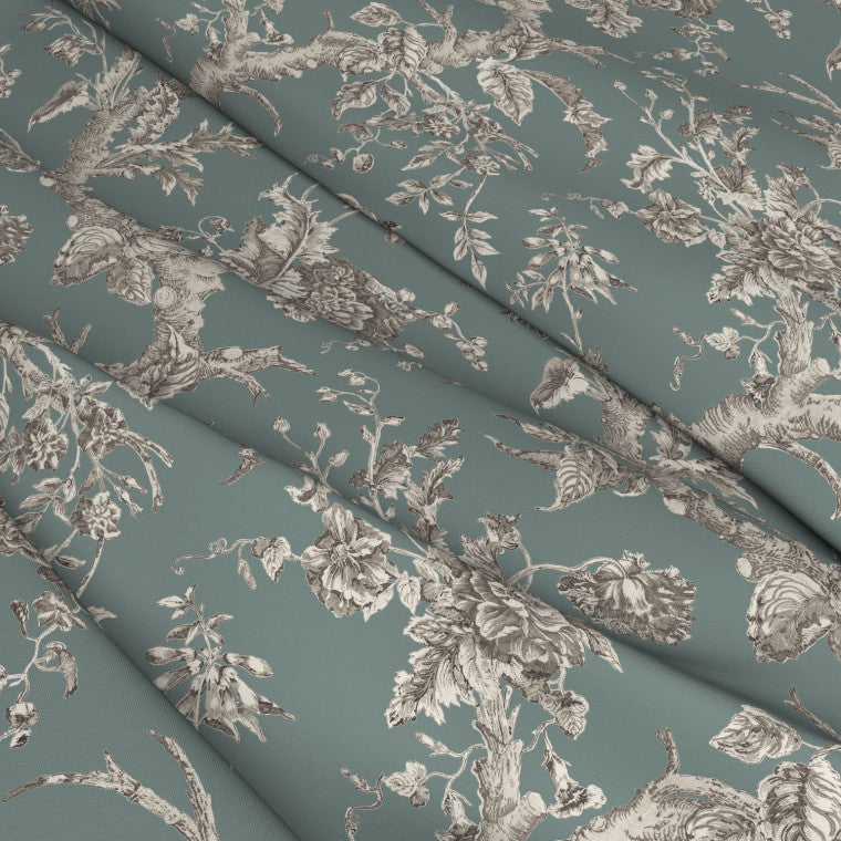 PARADISO Teal Outdoor Fabric - Warner House