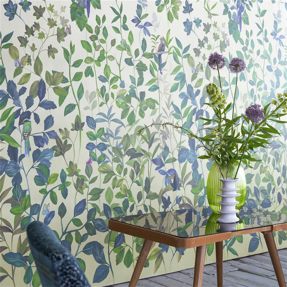 Voliere Lemongrass Room Wallpaper