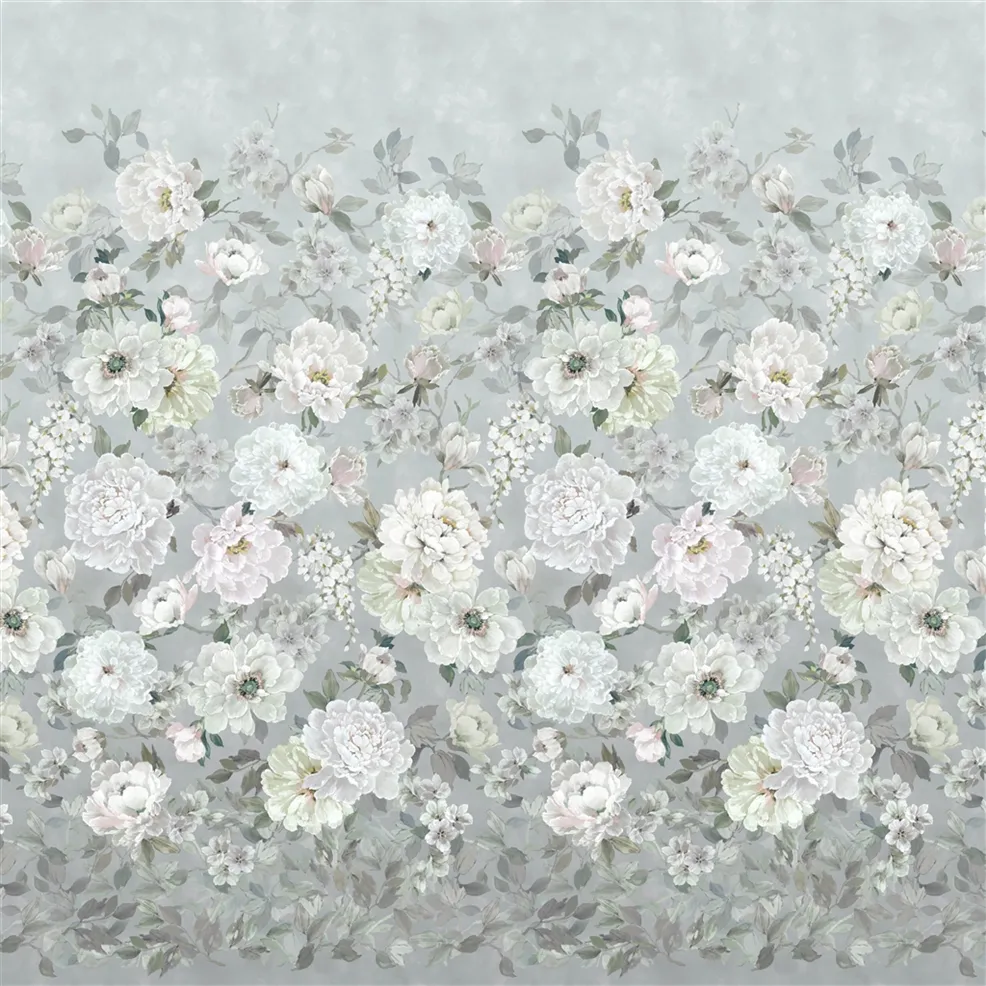Fleur Blanche Platinum Wallpaper