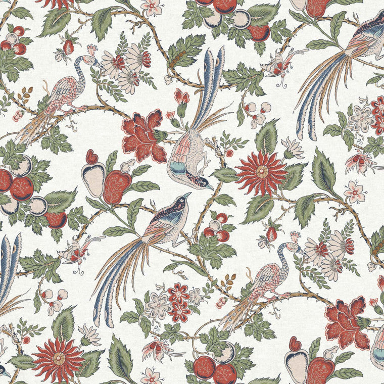 PEACOCK TRAIL Clay Linen Mix Fabric - Warner House
