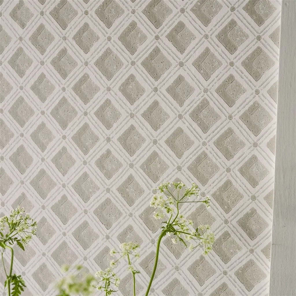 Amsee Geometric Room Wallpaper - Gray