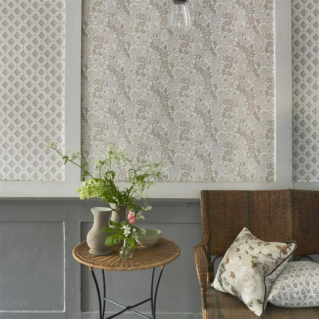 Amsee Geometric Room Wallpaper - Gray