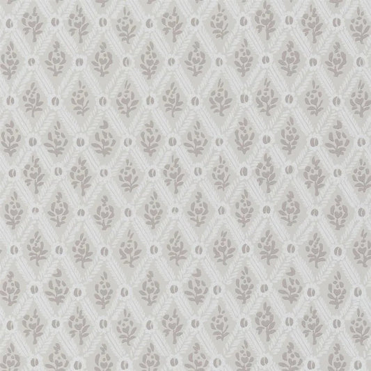 St John Street Trellis Wallpaper - Gray 