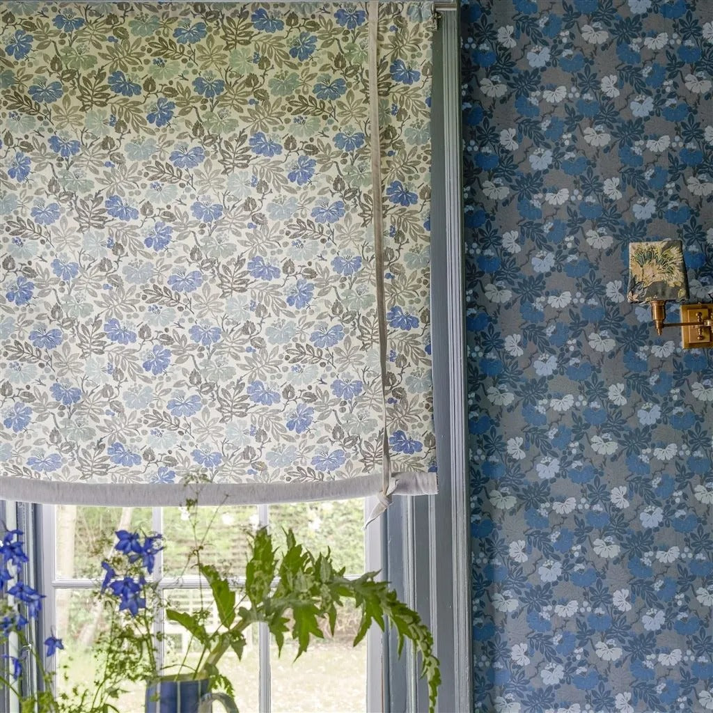 Carlisle Fauna Room Wallpaper - Blue
