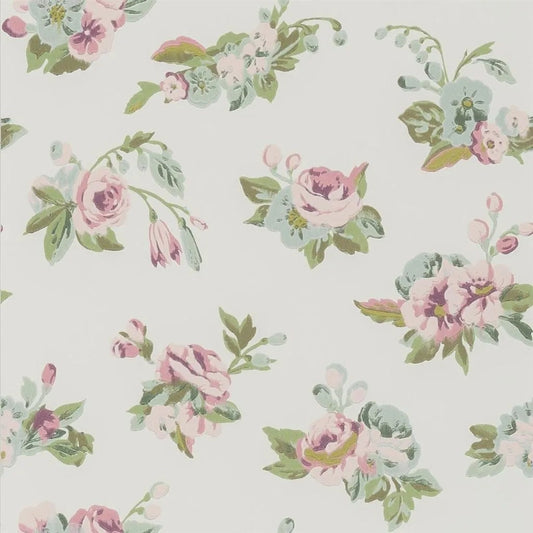 Craven Street Flower Wallpaper - Green