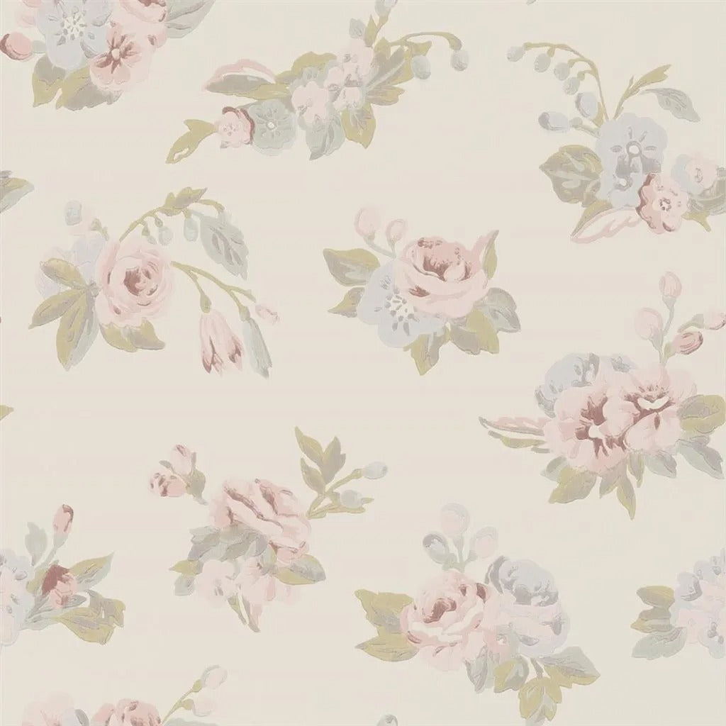 Craven Street Flower Wallpaper - Cream