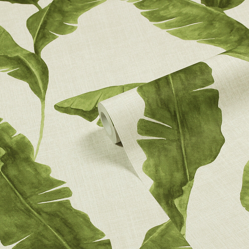 Plantain Wallpaper - Green