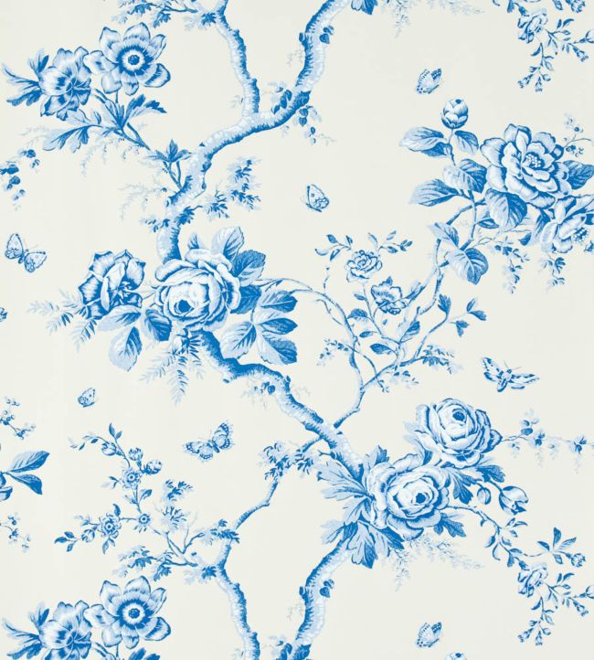 Ashfield Floral Wallpaper - Blue