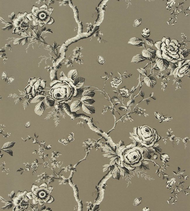 Ashfield Floral Wallpaper - Gray