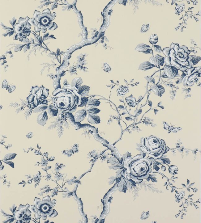 Ashfield Floral Wallpaper - Blue