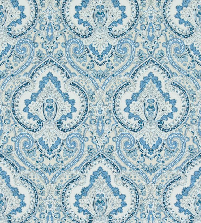 Castle Head Paisley Wallpaper - Blue