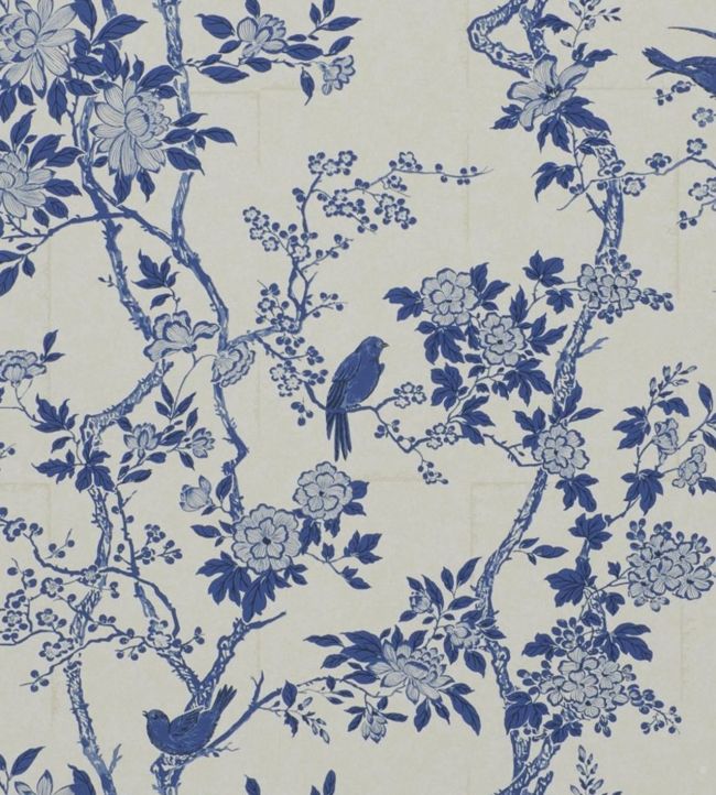 Marlowe Floral Wallpaper - Blue 