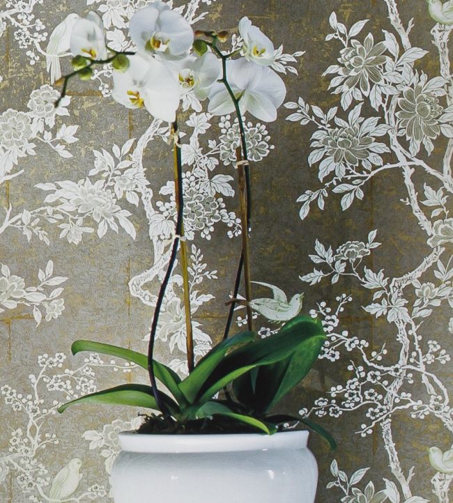 Marlowe Floral Room Wallpaper - Cream