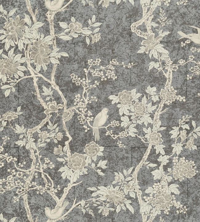Marlowe Floral Wallpaper - Gray 
