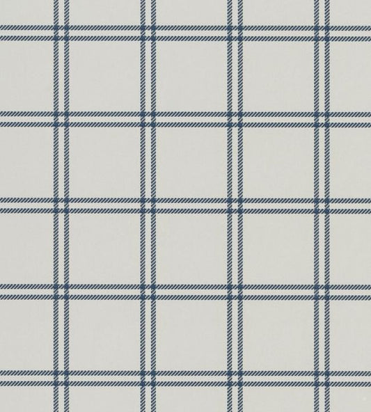 Shipley Windowpane Wallpaper - Blue 