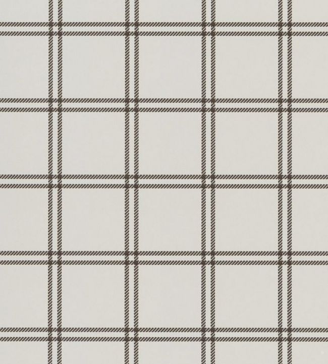 Shipley Windowpane Wallpaper - Brown 