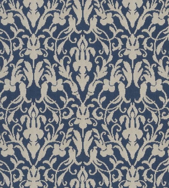Speakeasy Damask Wallpaper - Blue