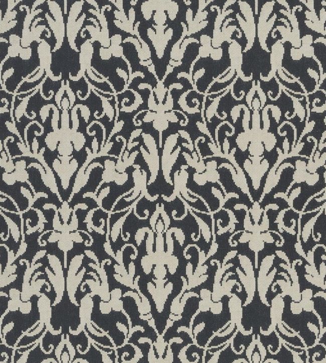 Speakeasy Damask Wallpaper -  Black 