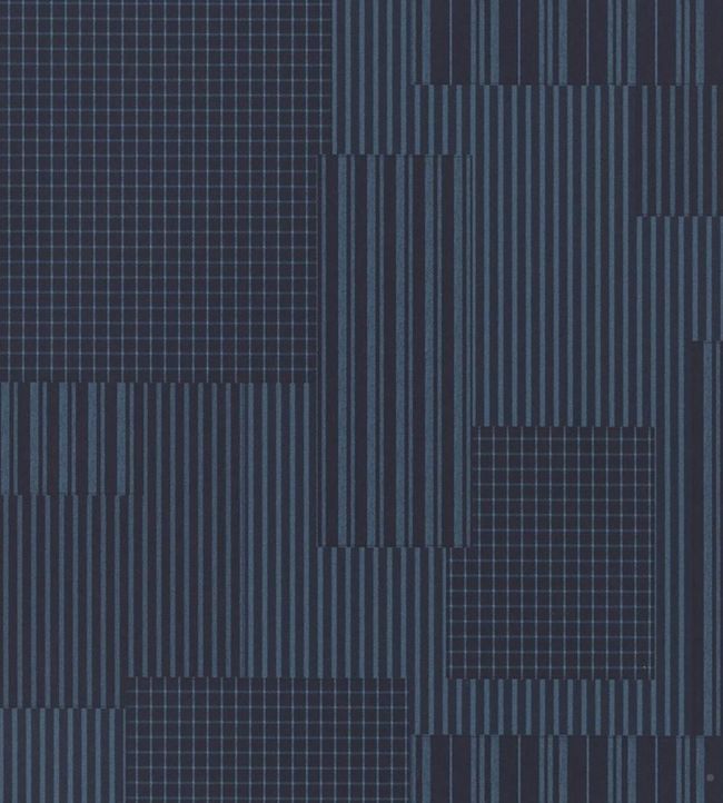 Rivington Patchwork Wallpaper - Blue 