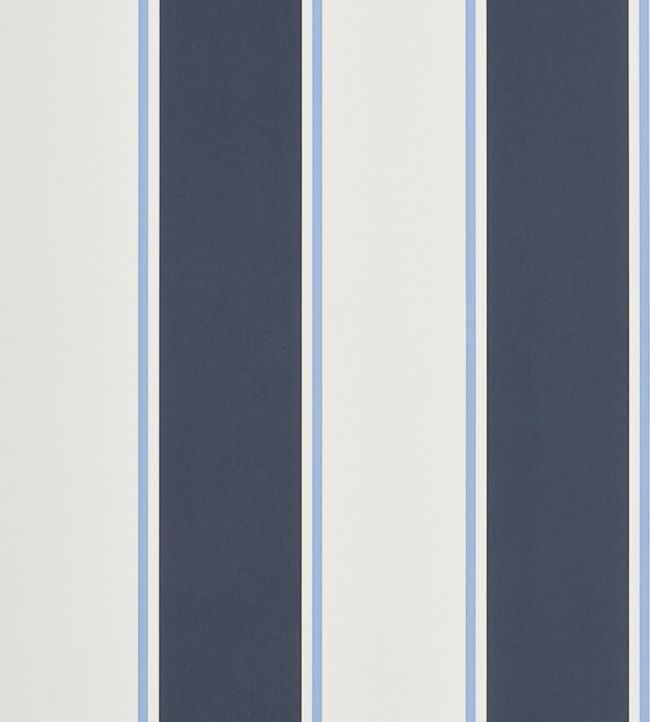 Mapleton Stripe Wallpaper - Blue 