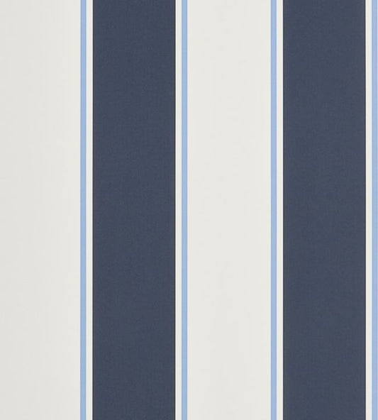 Mapleton Stripe Wallpaper - Blue 