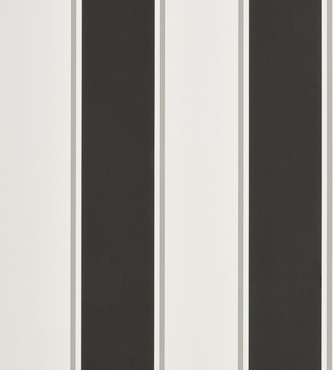 Mapleton Stripe Wallpaper - Black 