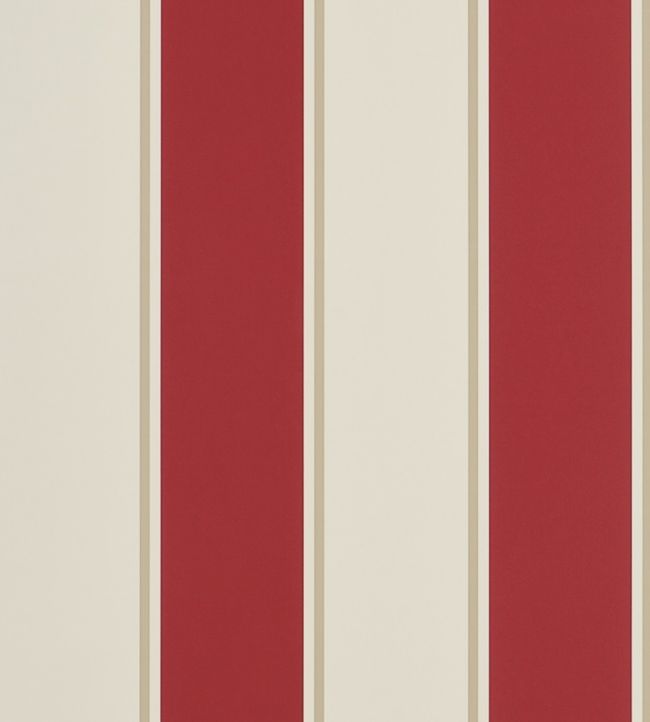 Mapleton Stripe Wallpaper - Red