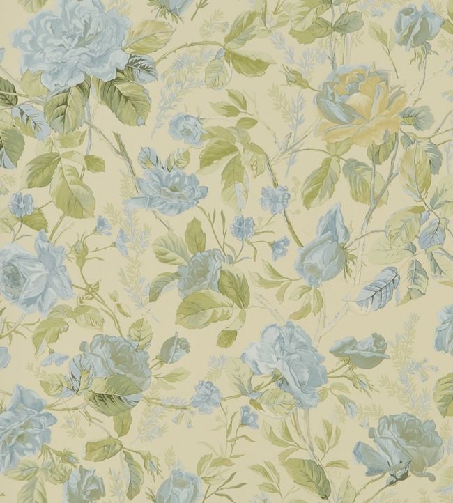 Marston Gate Floral Wallpaper - Blue 