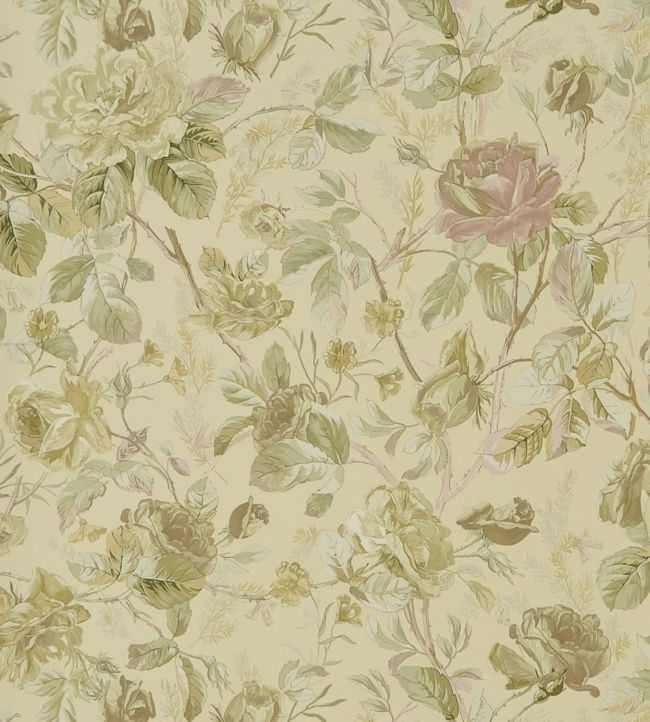 Marston Gate Floral Wallpaper - Green 