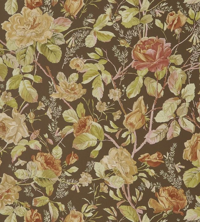 Marston Gate Floral Wallpaper - Brown