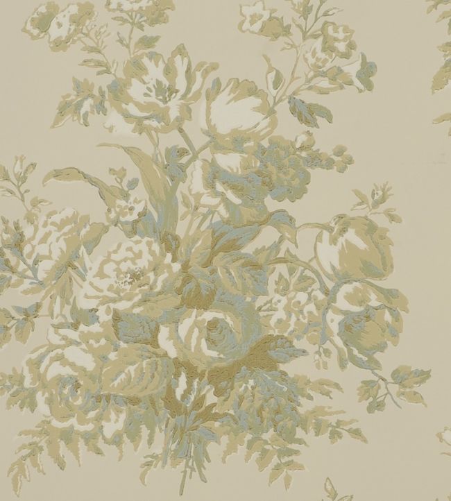Francoise Bouquet Wallpaper - Green