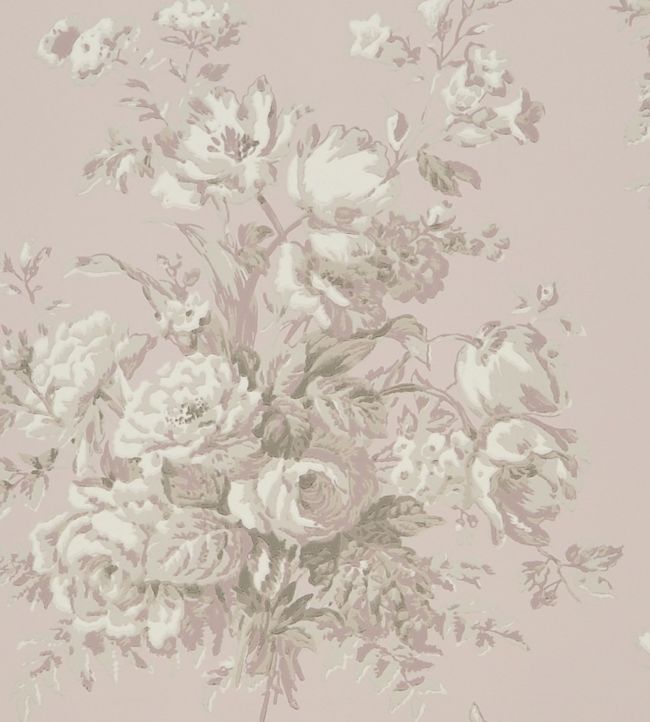 Francoise Bouquet Wallpaper - Pink