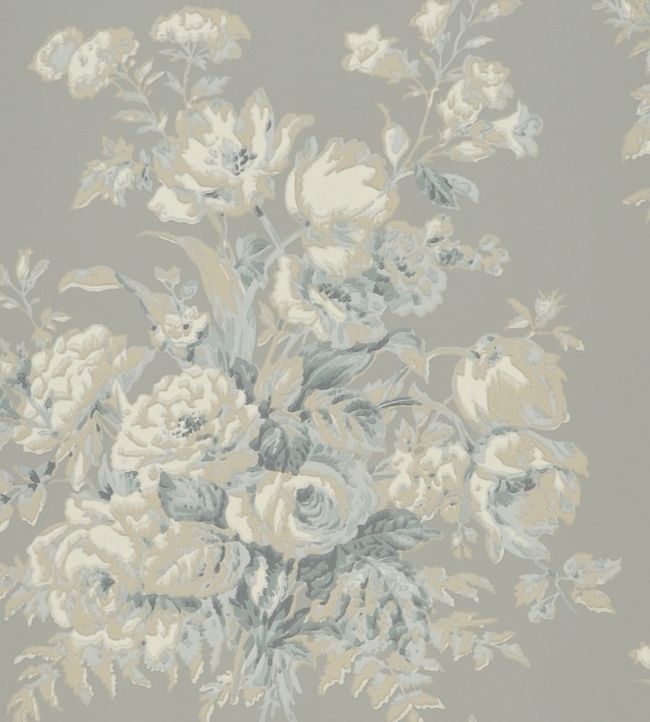 Francoise Bouquet Wallpaper - Gray