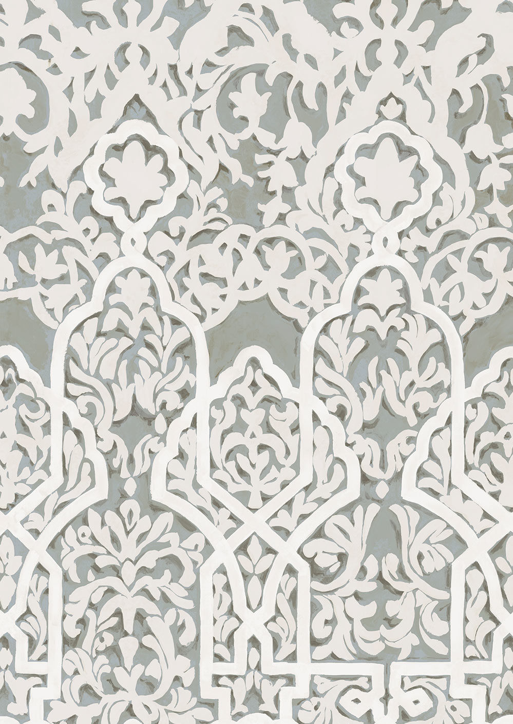 Petra Wallpaper - Gray - Lewis & Wood