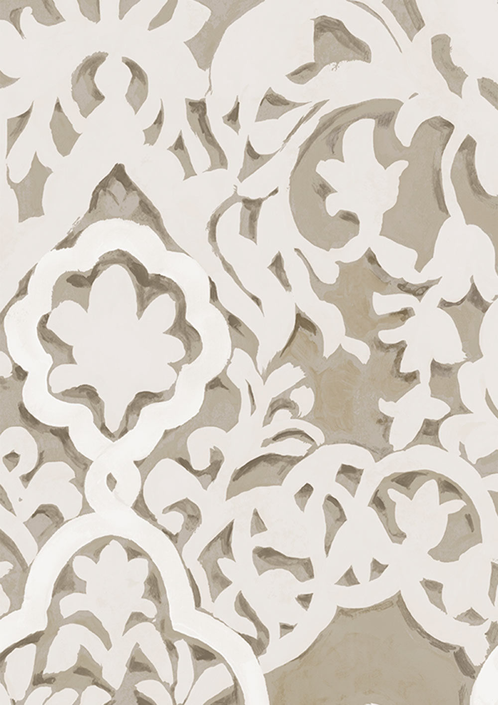 Petra Wallpaper - Brown - Lewis & Wood