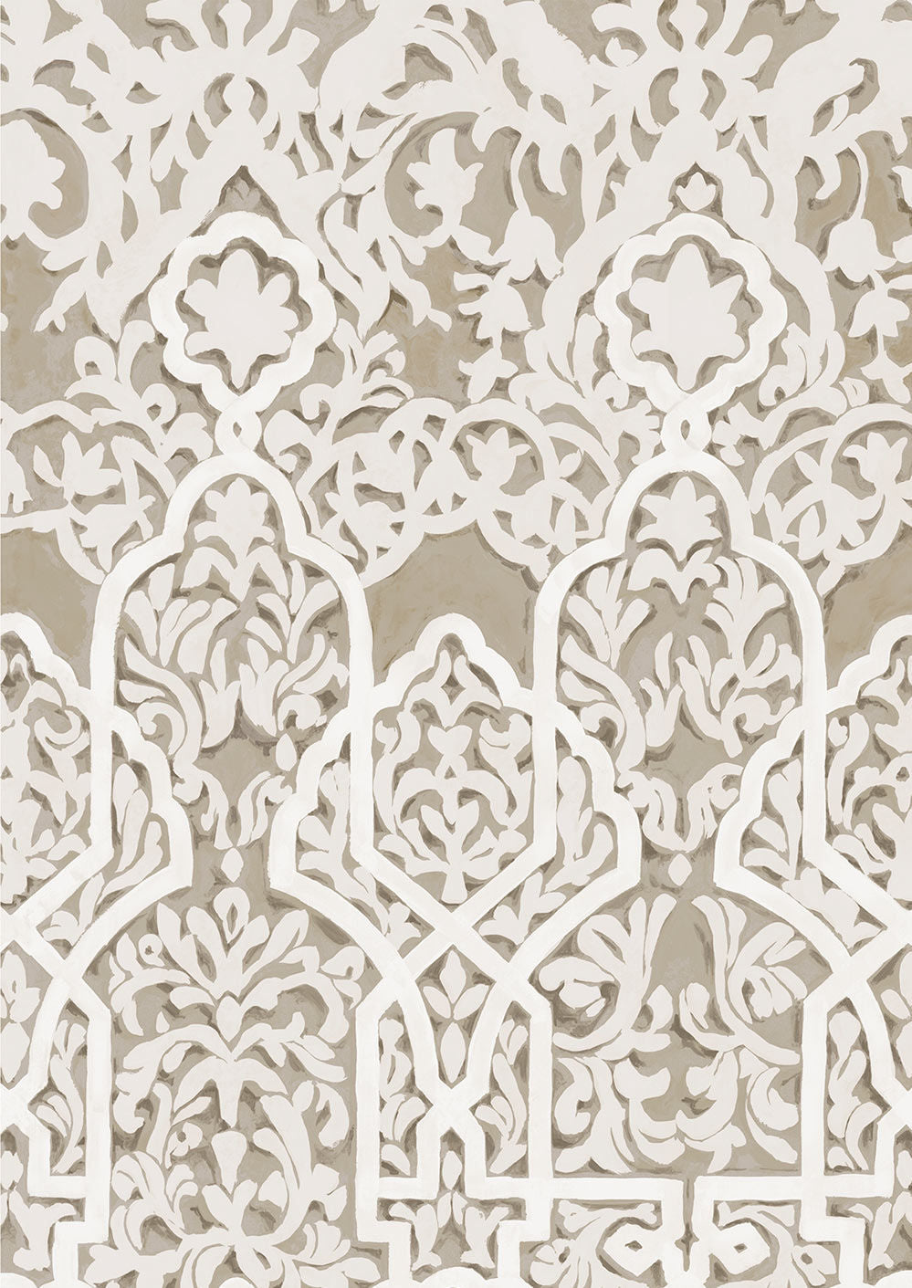 Petra Wallpaper - Brown - Lewis & Wood