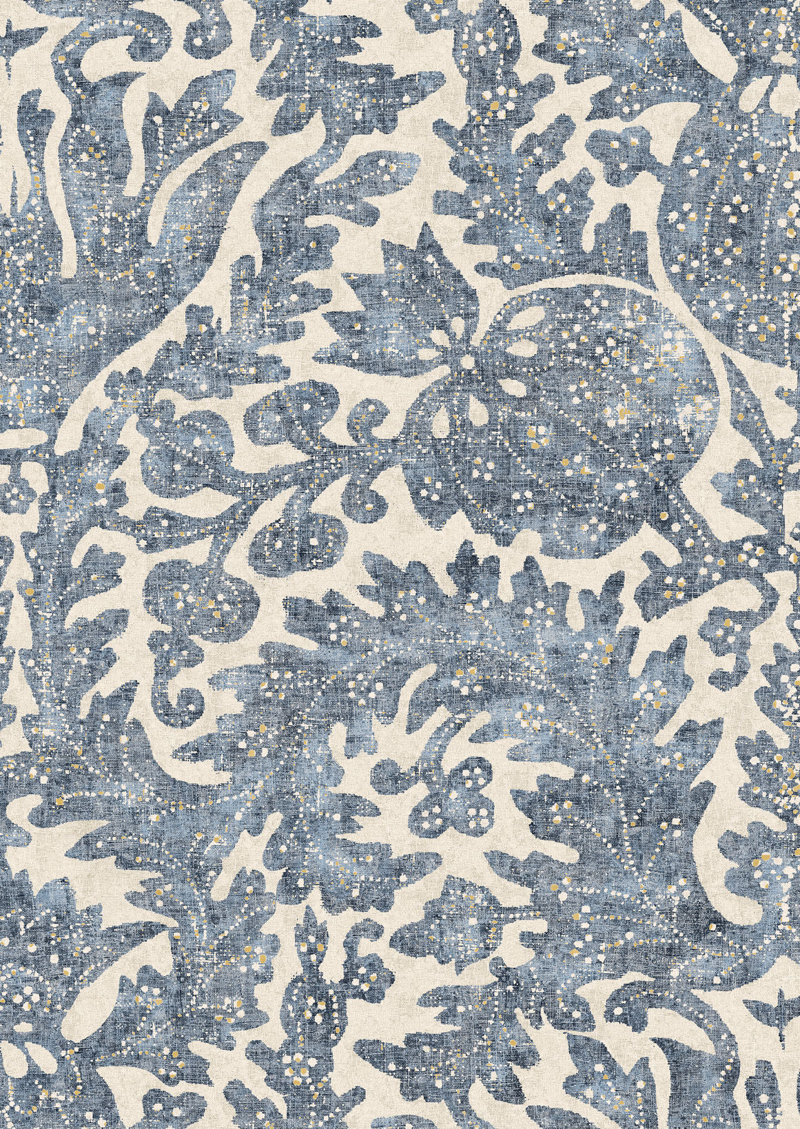 Pomegranate Wallpaper - Blue - Lewis & Wood