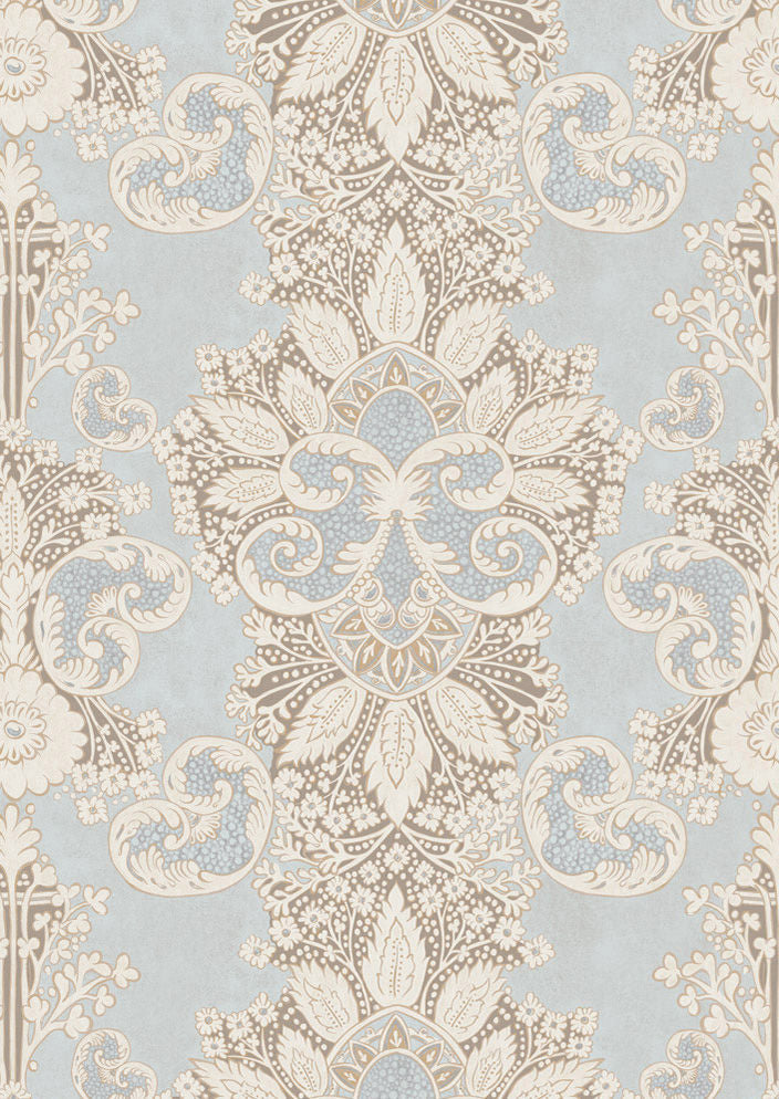 Rococo Wallpaper - Blue 